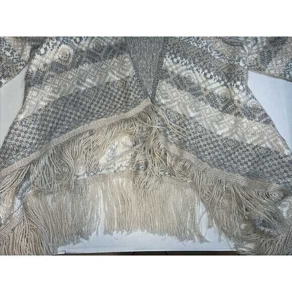 Romeo + Juliet Couture Cardigan Sweater Womens Size M Boho Southwest Knit Fringe - Picture 6 of 6